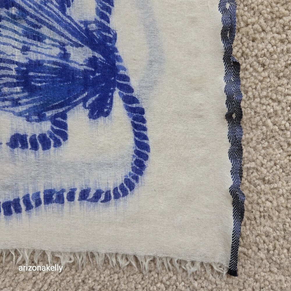 J. Crew Wool Nautical Scarf Lightweight - Picture 7 of 11